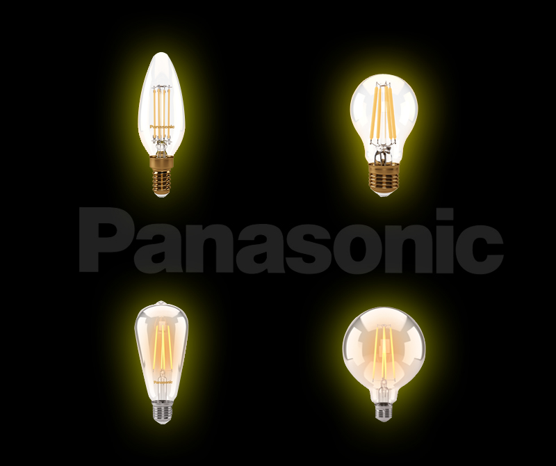 Elektrik Dünyası Dergisi, Teknoloji, Panasonic, Panasonic Electric Works Türkiye, Panasonic LED Filaman Lambalar Tasarımla Teknolojinin Eşsiz Birlikteliğini Sunuyor 